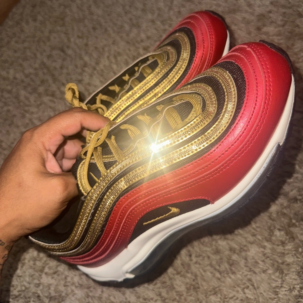 Nike Air Max 97 Red and Gold Edition
